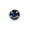 Blue star smile face piercing