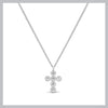 Sterling silver bling cross necklace