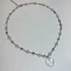 Water drop chrome necklace