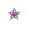 Pink silver star piercing