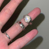 Double ruby gem cross ring (pre-order only)