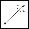 Devil stick earring and piercing