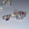 Pink gem candy melt sterling ring(pre-order only)