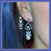 Pearl flower earrings
