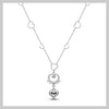 Multi heart drop down necklace