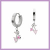 Cherry hoop earrings