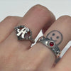 A TO I Initial sterling silver ring(pre-order only)