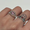 Pink gemstone sterling silver ring (pre-order only)