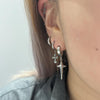 Simple sparkle hoop earrings