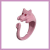 Pink pig ring