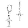 Bling sparkle hoop earring