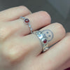 Garnet gem ring