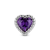 Purple mini heart piercing