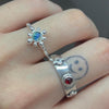Sterling silver 6 ring set (20% off)