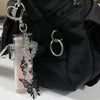 Black butterfly drop lighter keychain case