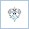 Fancy twirl heart piercing