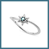Twist green sun ring