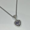 Swarovski deep blue antique chain necklace