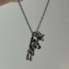 Stitch bear necklace and earring set (10% off)