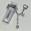 Holographic heart droplet lighter keychain case