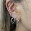 Simple star hoop earrings