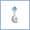 Blue moon sparkle drop piercing