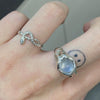 Moonstone melting ring
