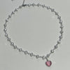 Princess spike heart and space necklace and earrings set (20% off)