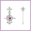 Princess spike heart and space necklace and earrings set (20% off)