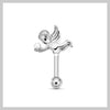 Angel pearl straight piercing