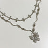 Double butterfly twist necklace