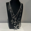 Spike chrome bling necklace