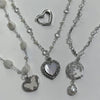 Moonstar pearl drop necklace