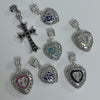 Swarovski deep blue antique chain necklace