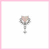 Pastel pink chrome piercing