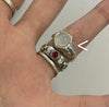 Moonstone melting ring