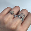 Floral princess double ring