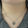 Ribbon simple chain necklace
