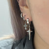 Simple sparkle hoop earrings