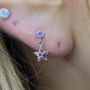 Mini Pink star piercing