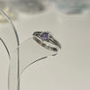 Purple magic sterling silver ring