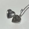 Heart open locket necklace