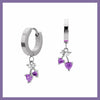 Cherry hoop earrings