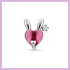 Pink heart bunny piercing