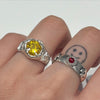 Yellow gemstone sterling silver ring (pre-order only)