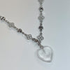 Water drop chrome necklace