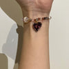 Velvet heart bracelet