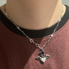 Heart angel star chain necklace