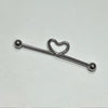 Heart twist industrial piercing