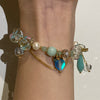 Blue rose bracelet